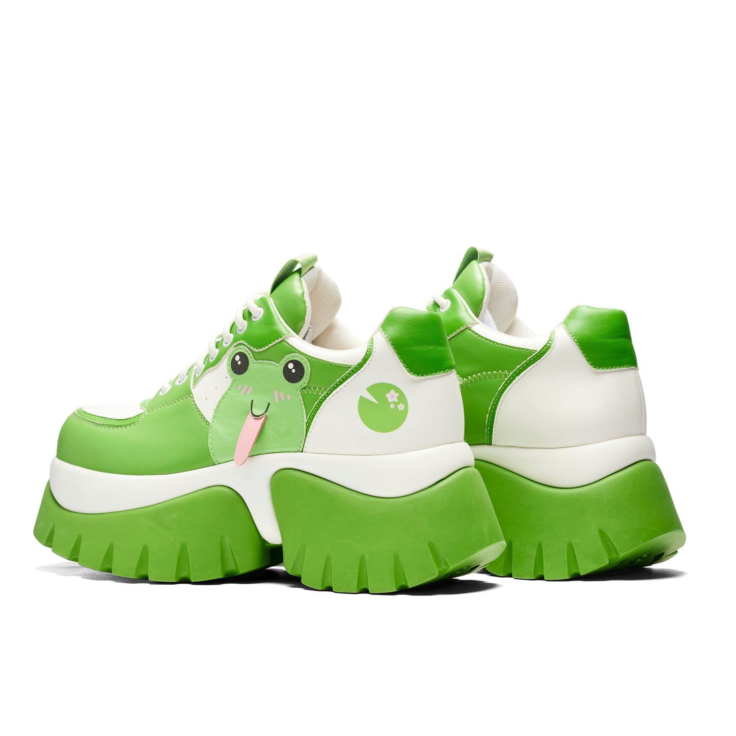Fwoggy Woggy Says Hi Chunky Trainers - Green
