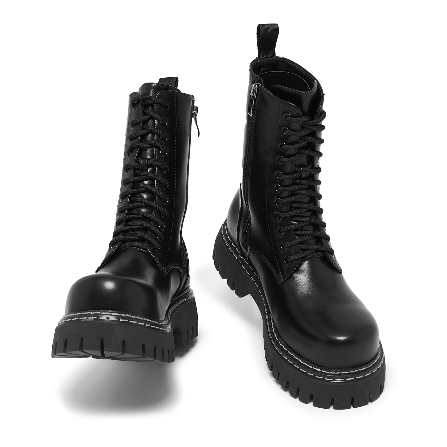 Arasaka Double Rand Military Boots - Black