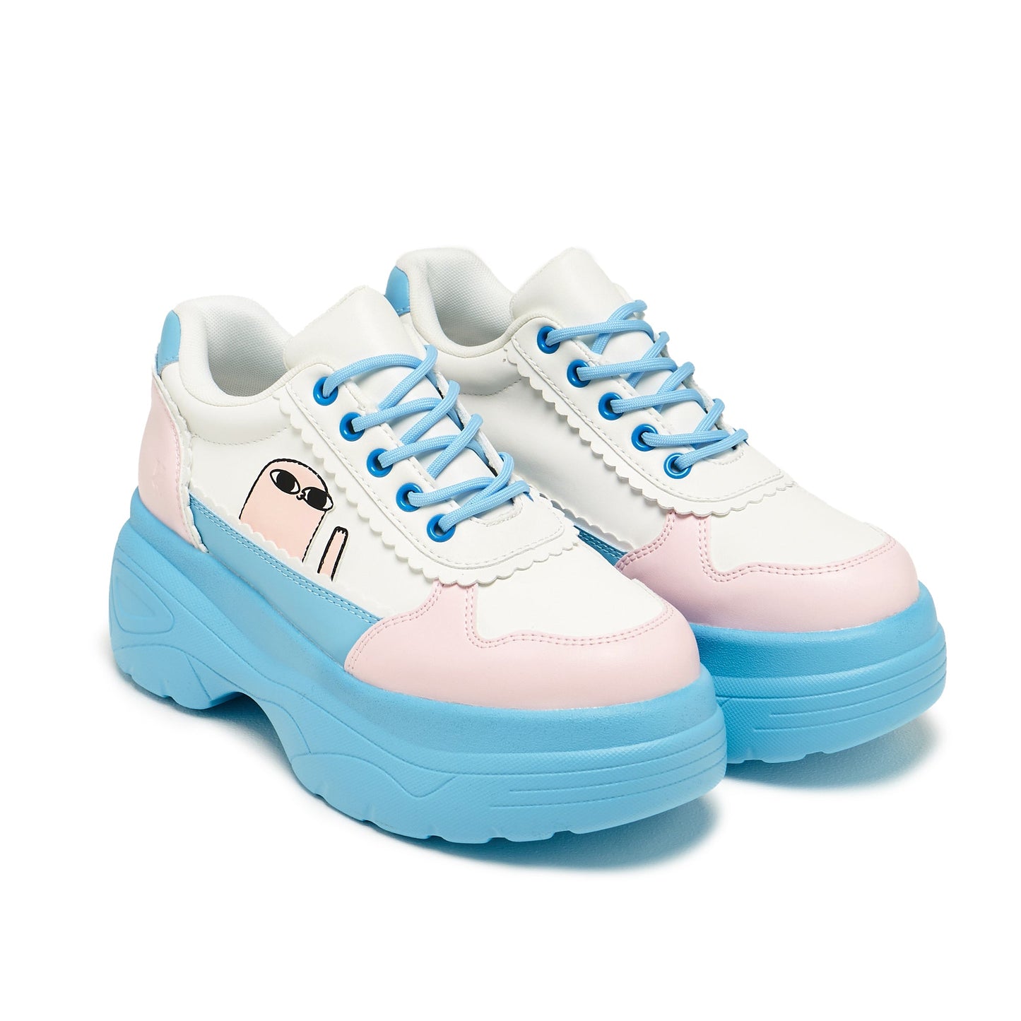 Bean says Hi Chunky Trainers - Blue