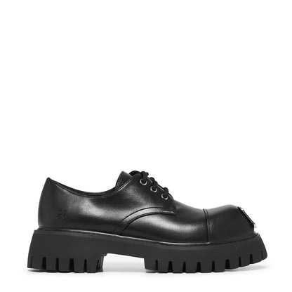 Gehrman Metal Cap Chunky Shoes - Black