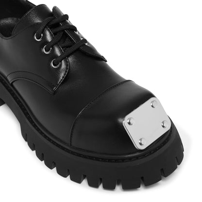 Gehrman Metal Cap Chunky Shoes - Black