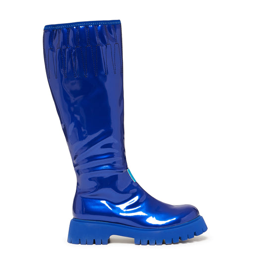 KAITO Polished Long Boots - Blue