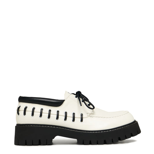 Tenar Men's Boat Shoes - Cream