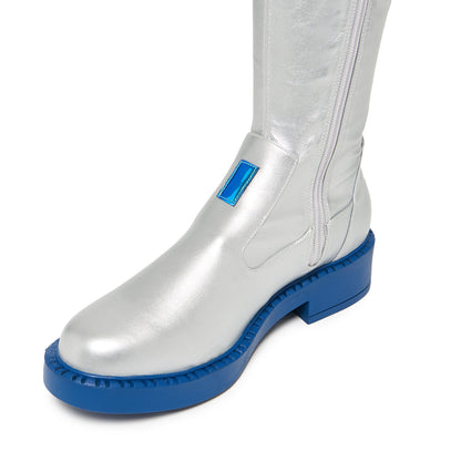 The SNOW MIKU Long Boots - Silver