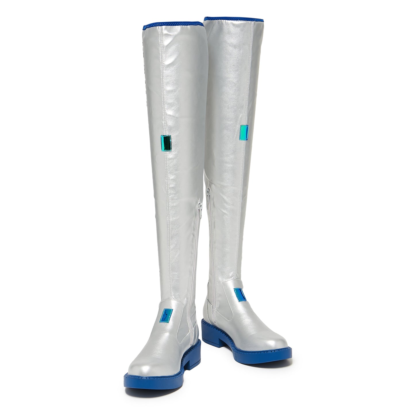 The SNOW MIKU Long Boots - Silver