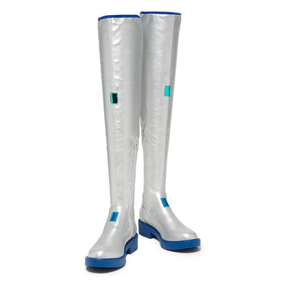 The SNOW MIKU Long Boots - Silver