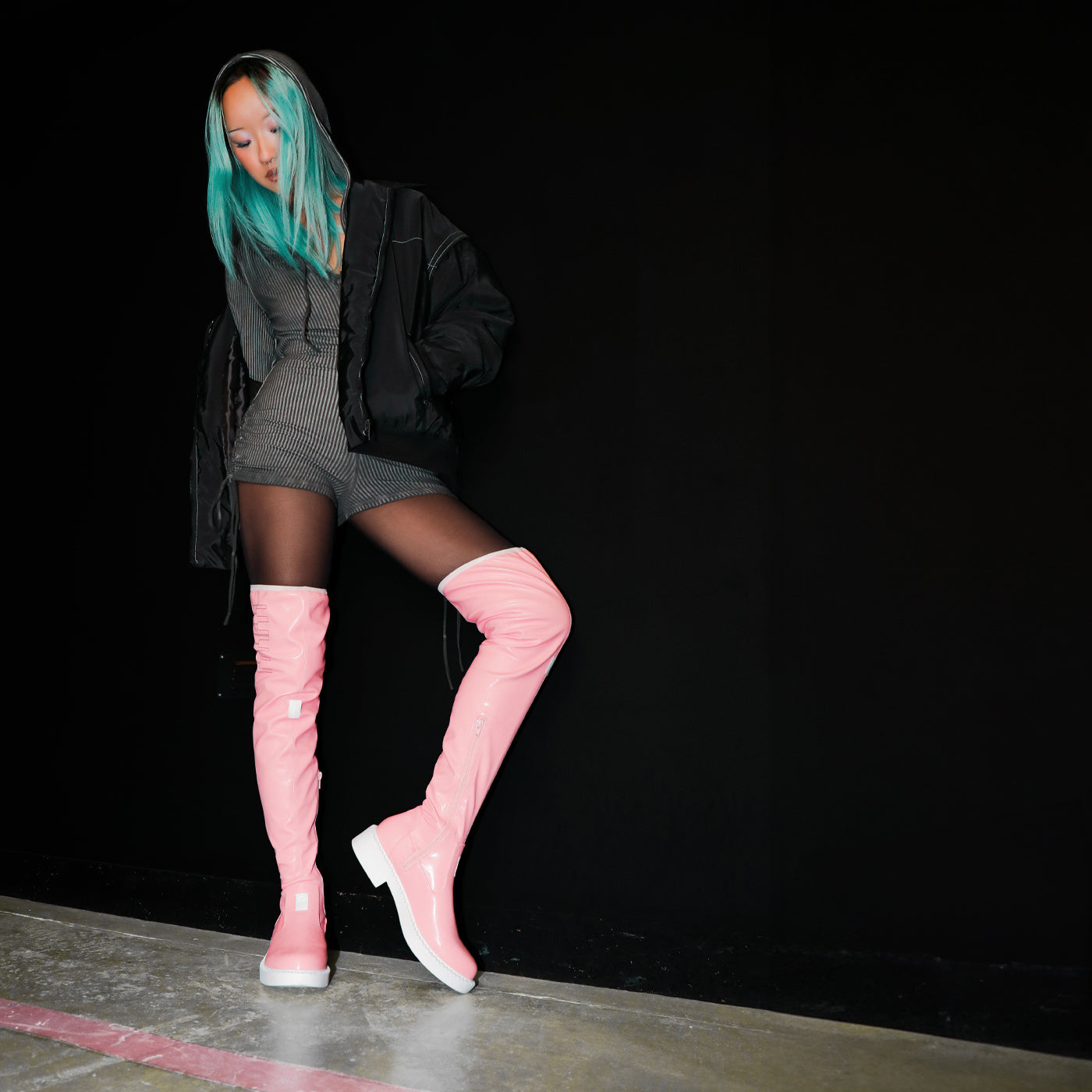 The Sakura Miku Long Boots - Pink