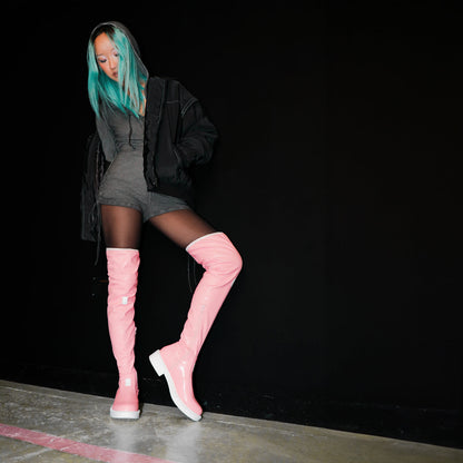 The Sakura Miku Long Boots - Pink