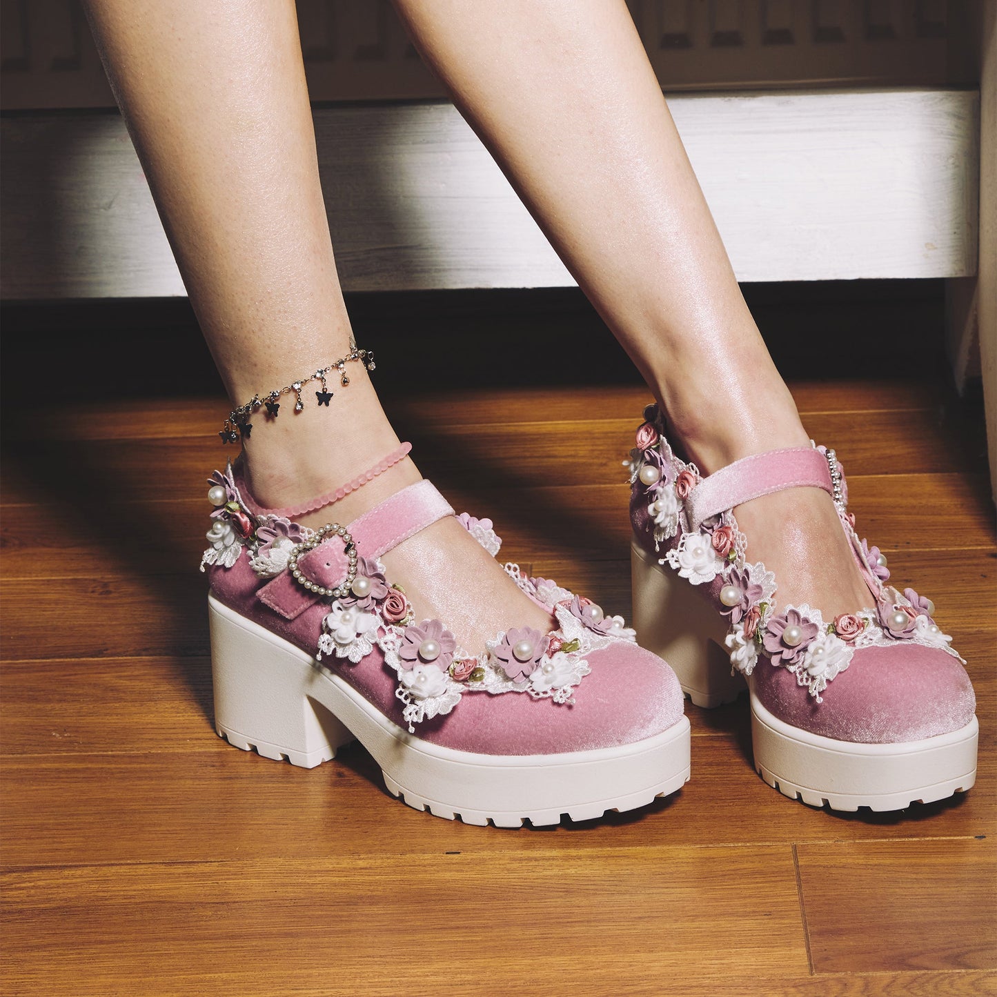 Tira Pink Mary Janes ‘Fairy Powder Edition’