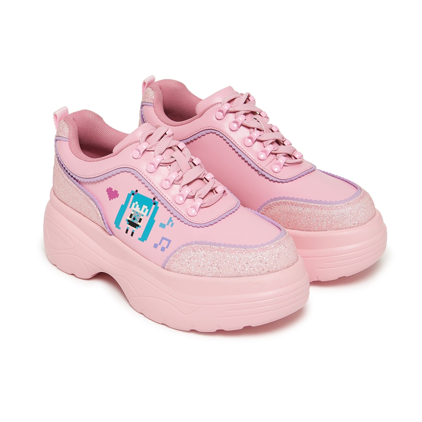 Virtual Diva Miku Chunky Trainers - Pink