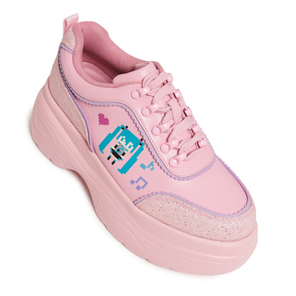 Virtual Diva Miku Chunky Trainers - Pink