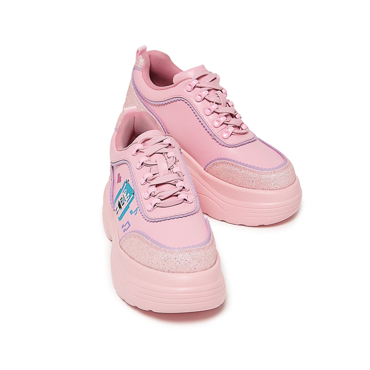 Virtual Diva Miku Chunky Trainers - Pink