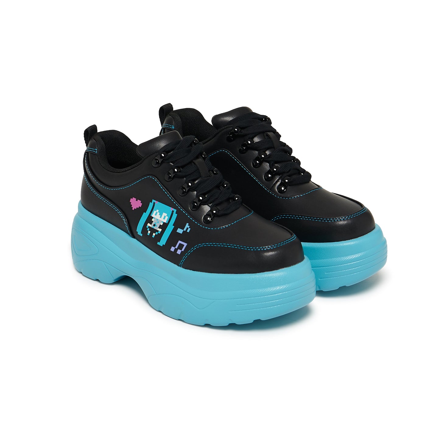 Virtual Diva Miku Chunky Trainers - Black