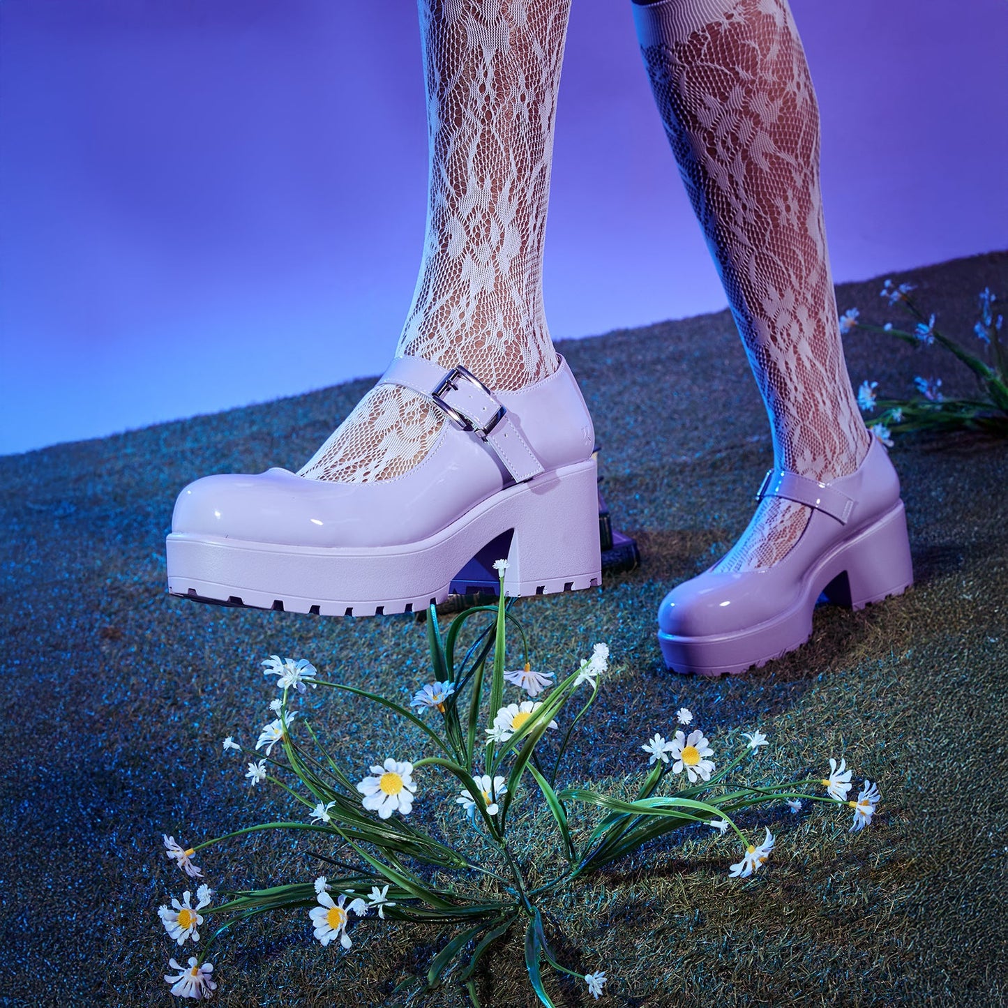 Tira Mary Jane Shoes ' Lilac Nectar Patent Edition'