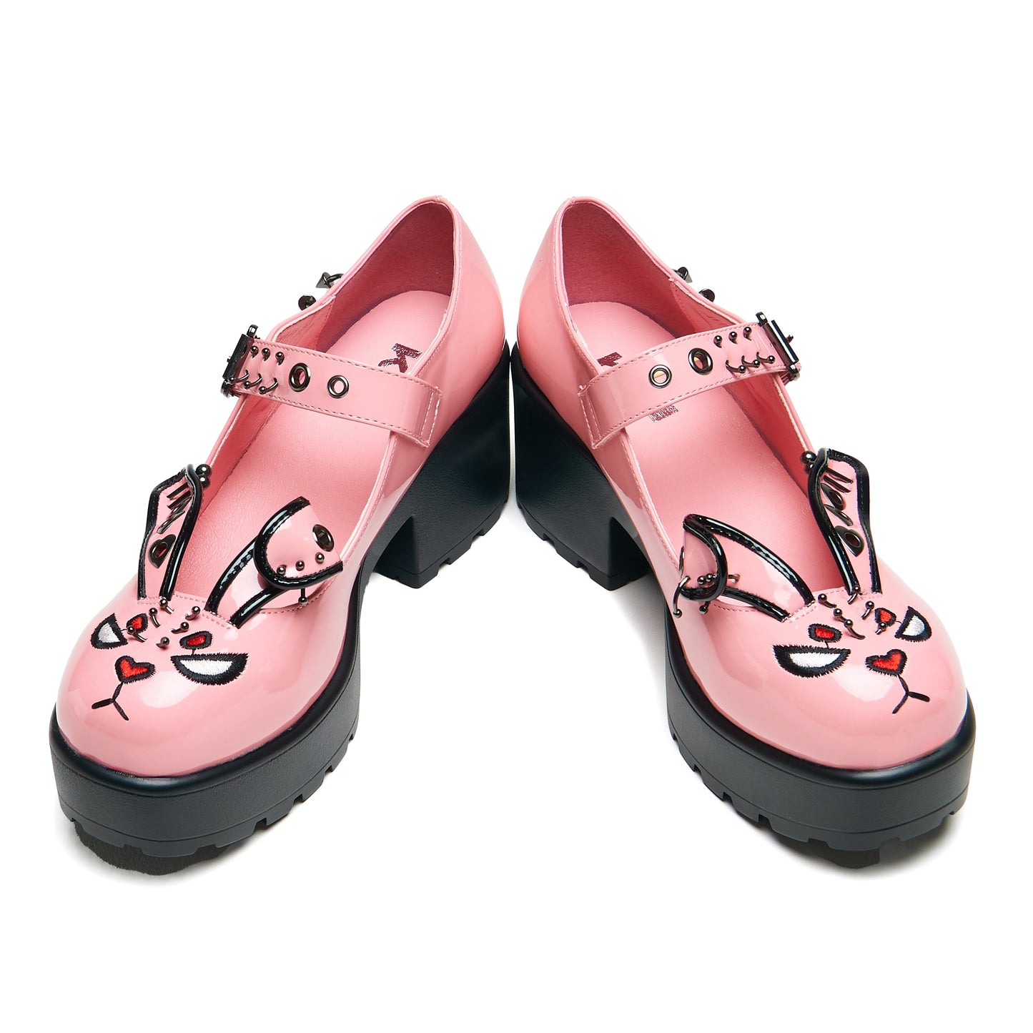 Tira Pink Mary Janes ‘Raver Bunny Edition’