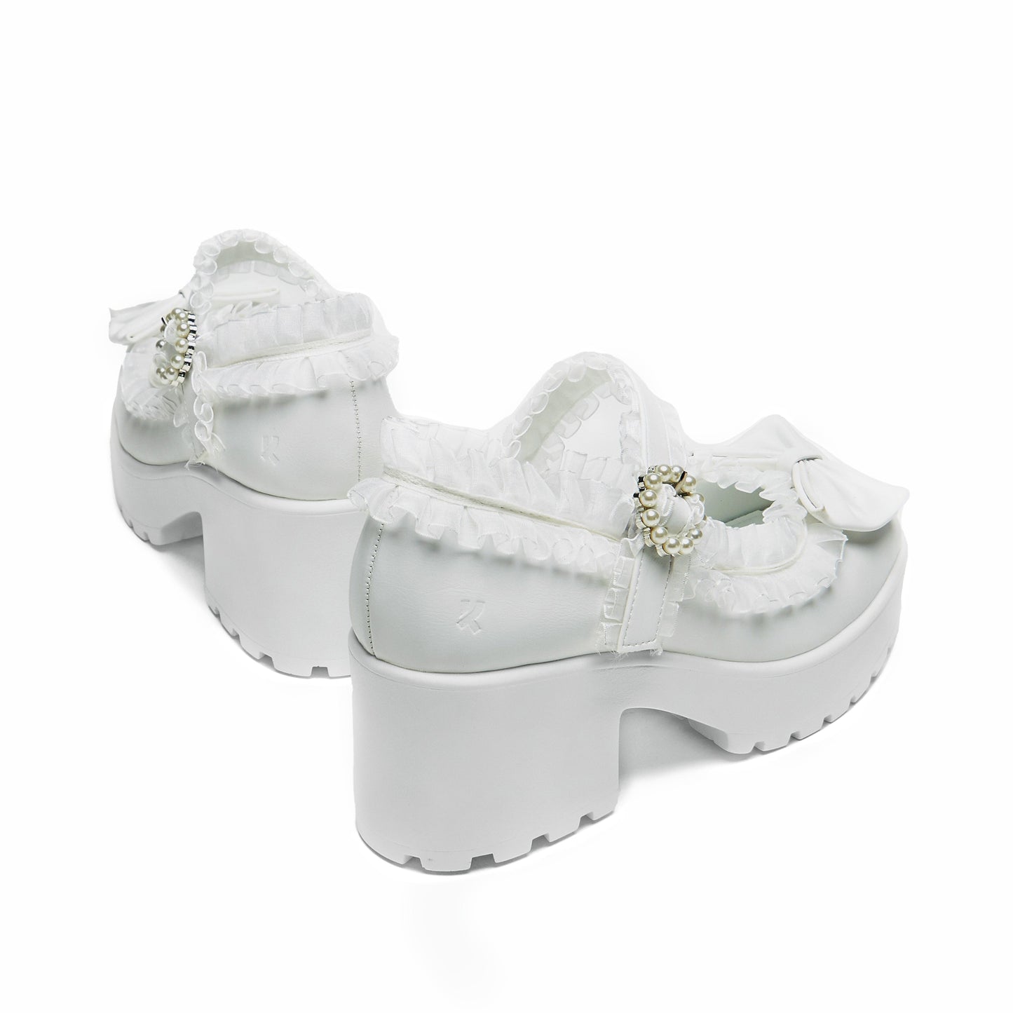Tira Ruffle Mary Janes ‘ Porcelain Delights Edition’
