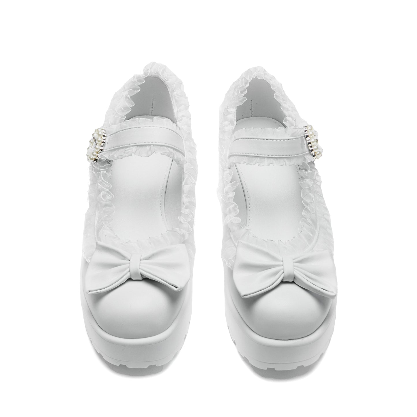 Tira Ruffle Mary Janes ‘ Porcelain Delights Edition’