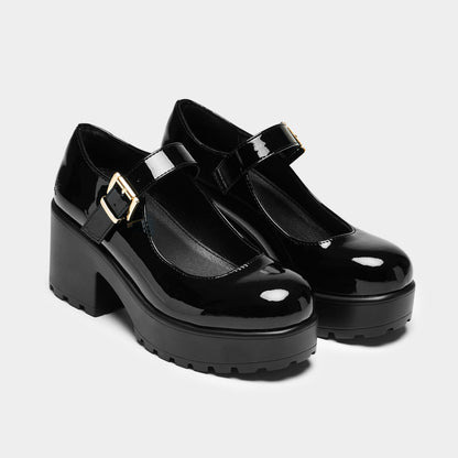 TIRA Black Mary Jane Shoes 'Patent Edition'
