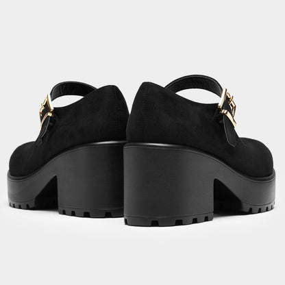 TIRA Black Mary Jane Shoes 'Suede Edition'